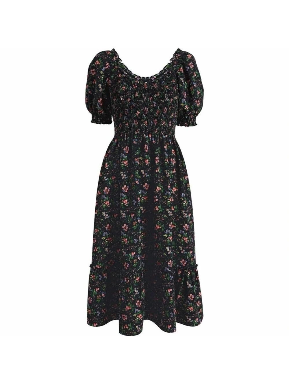 NWT Hill House Louisa Nap Dress in Multi Berry Crepe Small